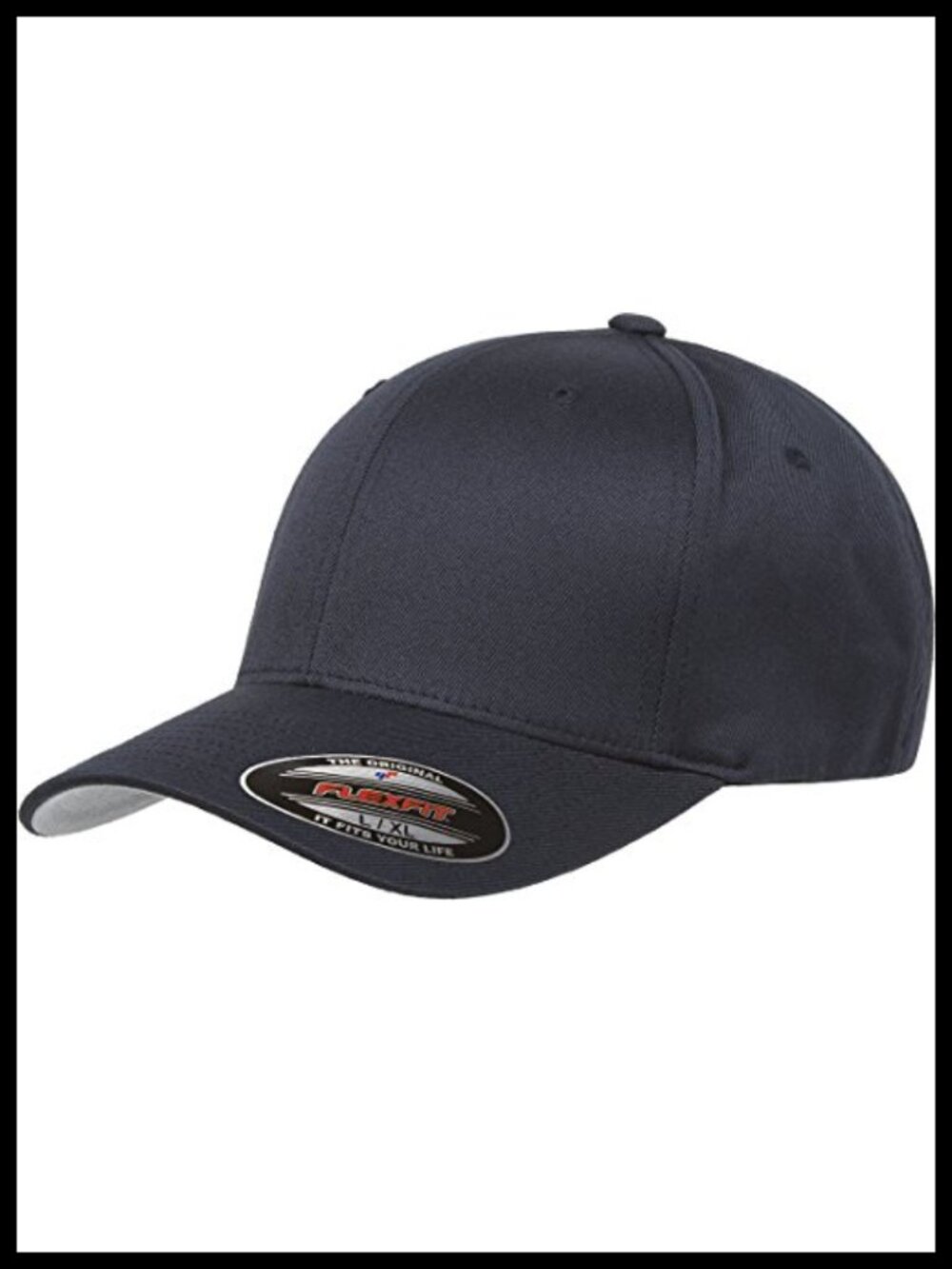 Men's Athletic Fitted Baseball Cap Wool-Like 6-Panel Hat
